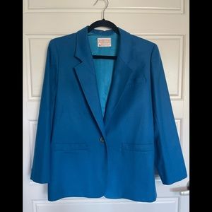 Vintage Pendleton Blue Wool Blazer